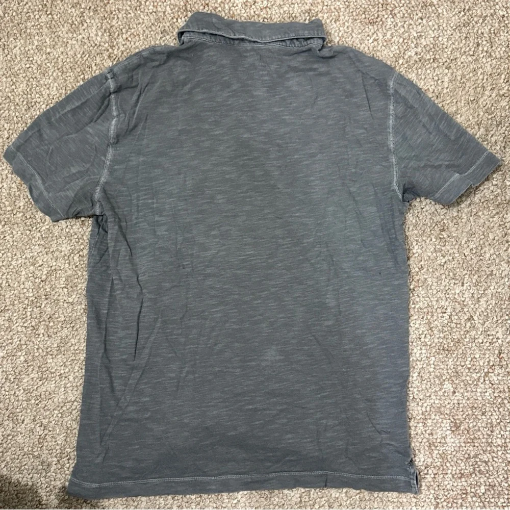 Banana Republic Men's Gray Short-Sleeve Polo Shirt